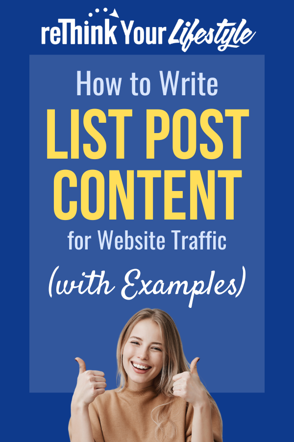 List Post Content Writing
