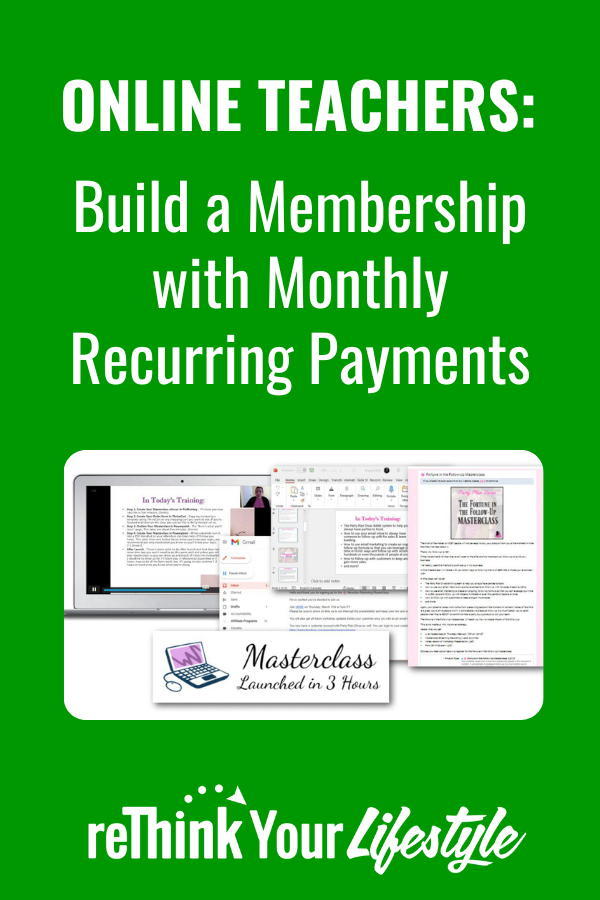 Monthly Recurring Payments