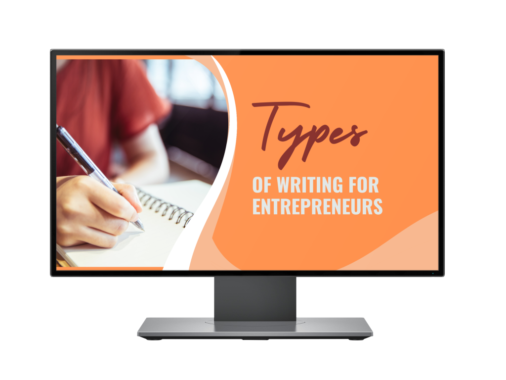 Types of Writing for Entrepreneurs